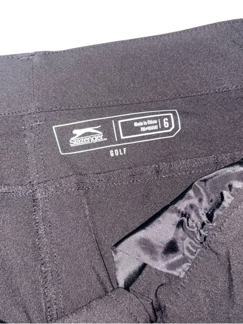 Slazenger Classic Black Straight Leg golf Pants size 6